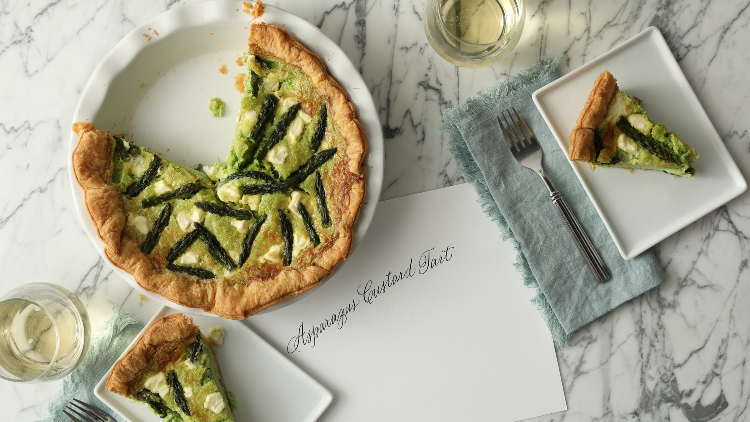 Video Asparagus and Custard Tart Martha Stewart